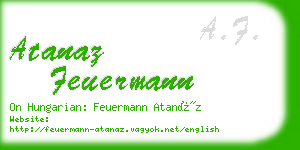 atanaz feuermann business card